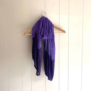 Vintage Moroccan Dip Dye Purple Scarf